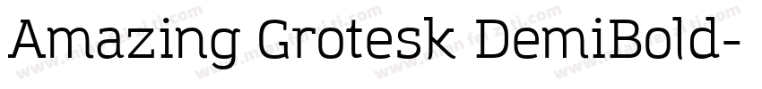 Amazing Grotesk DemiBold字体转换